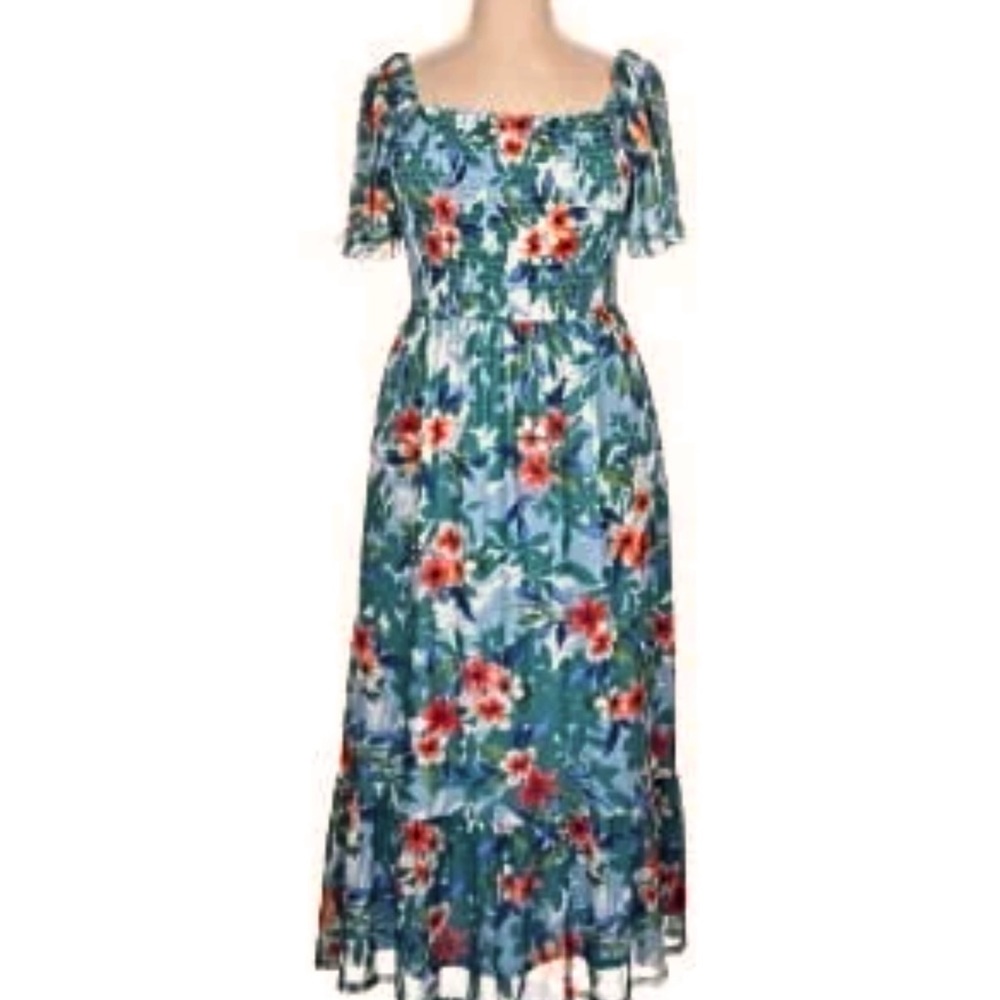 Inspired Hearts Floral Smocked Dress